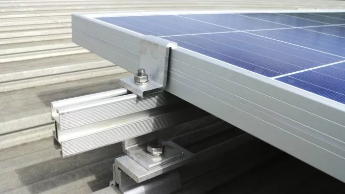 Adjustable aluminum solar panel mid end clamps for mounted racking systems