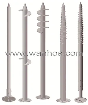 সৌর মাউন্ট সিস্টেমের জন্য উচ্চ কোয়ান্টি Q235 গ্রাউন্ড স্ক্রু